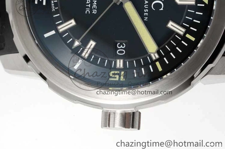 MIROTIME 1229 TechFriendly Aquatimer SS IW3290 RSF 1:1 Best Edition Black Dial on Black Rubber Strap A 7076